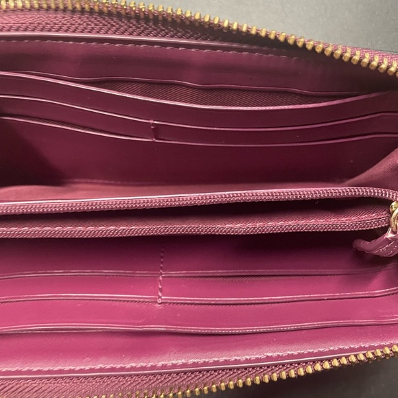 Coach Plaid Wallet - Brown and Pink - Picture 2 of 9